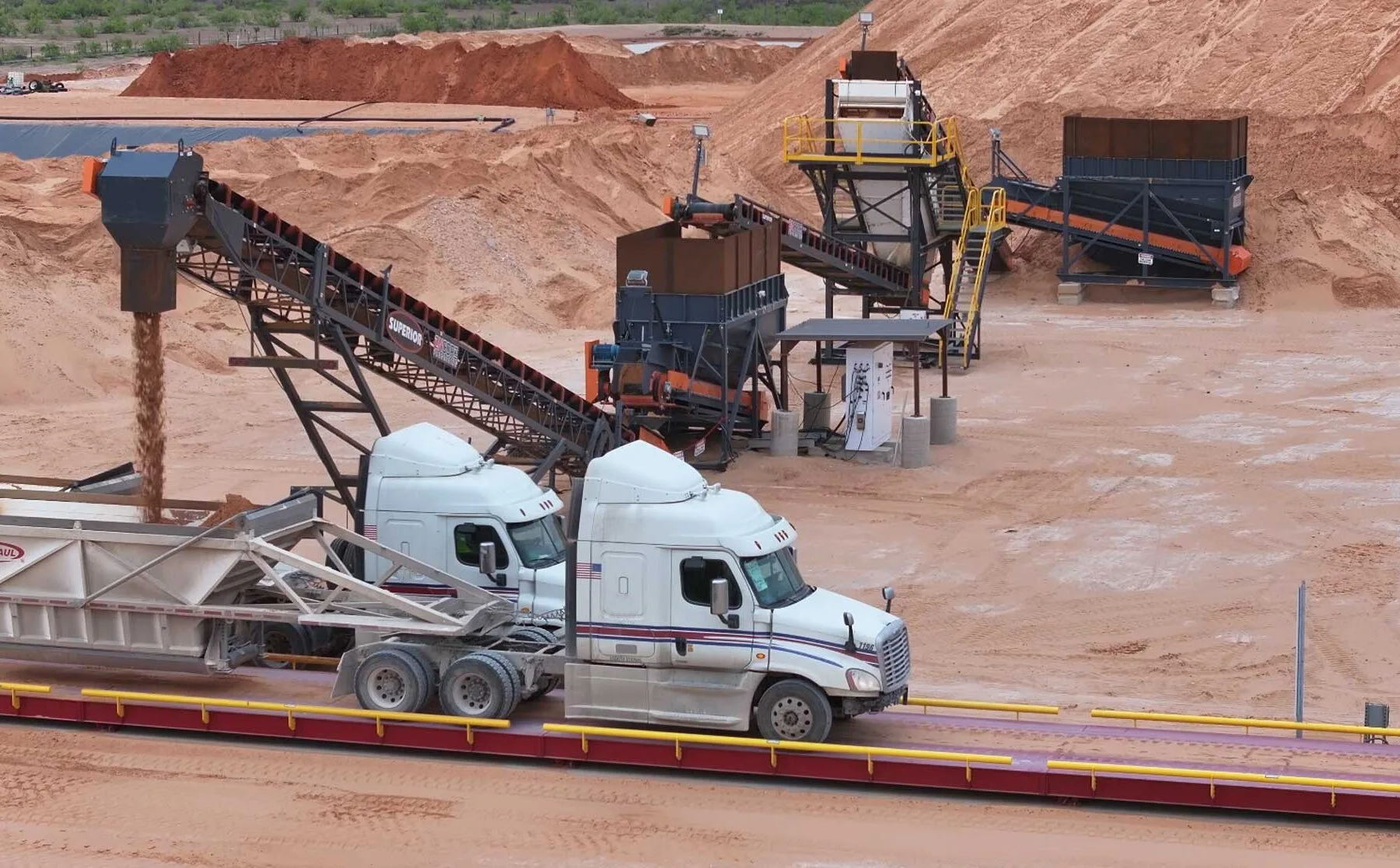 Atlas in-basin sand production facility